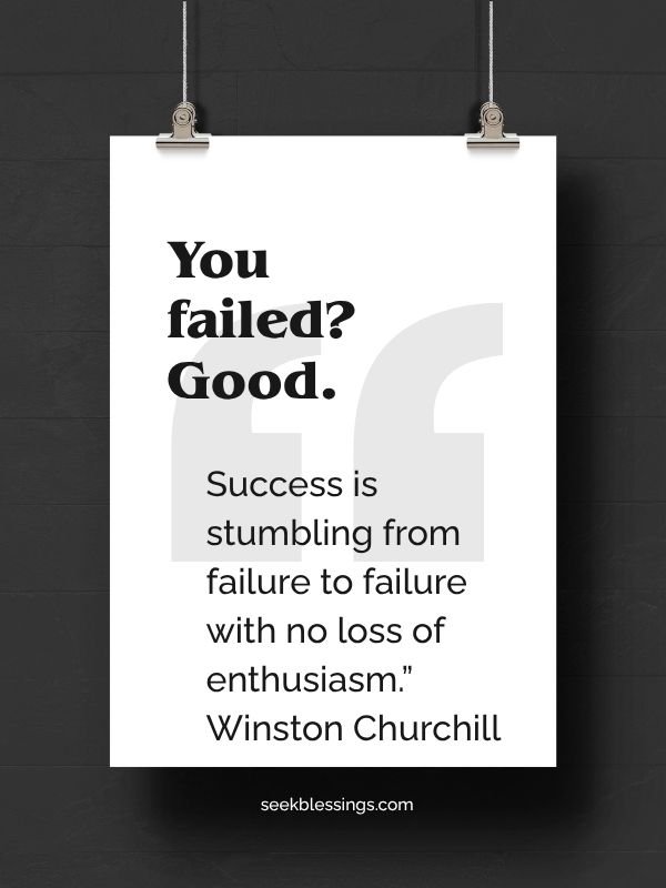 Winston Churchill quote about failure