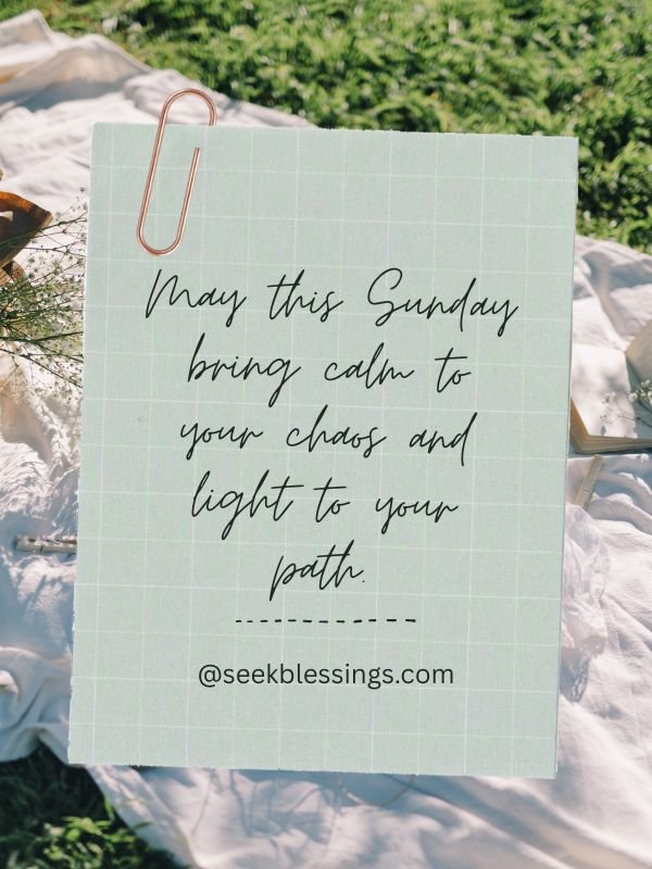 Good Morning Sunday Blessings