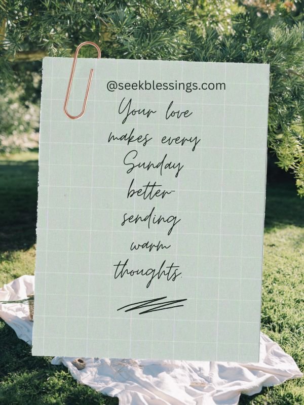 Sweet Sunday Greetings for Loved Ones