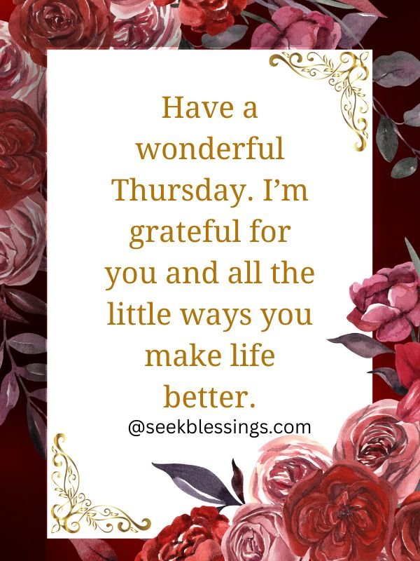 Heartfelt Good Morning Thursday Wishes