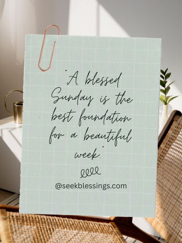 Inspirational Sunday Blessings