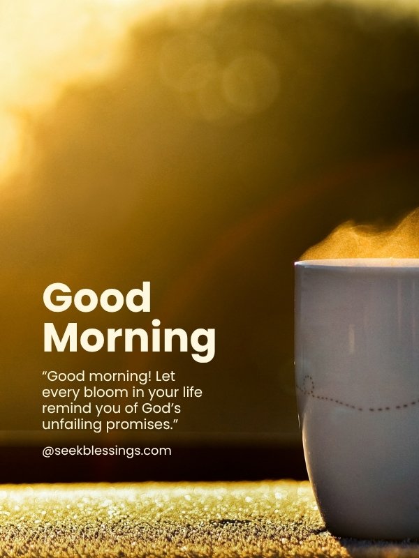 Good Morning Blessings with landscape