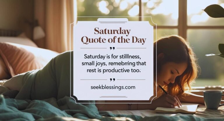 Saturday quote of the day