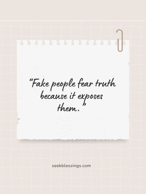 Short & Powerful Quotes About Fake People