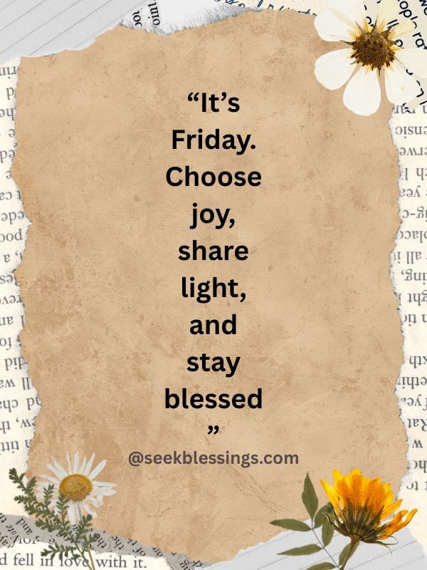 Short Friday Blessings Quotes