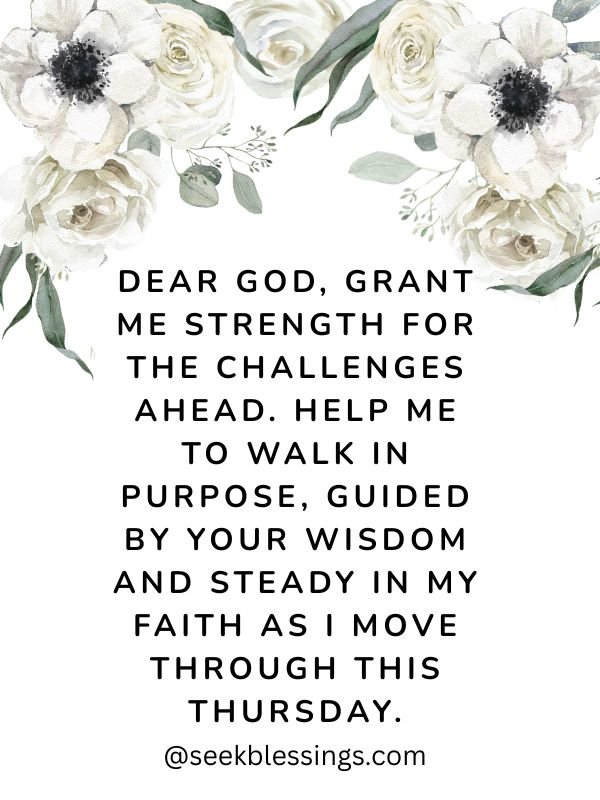 Thursday Morning Prayers for Peace and Gratitude