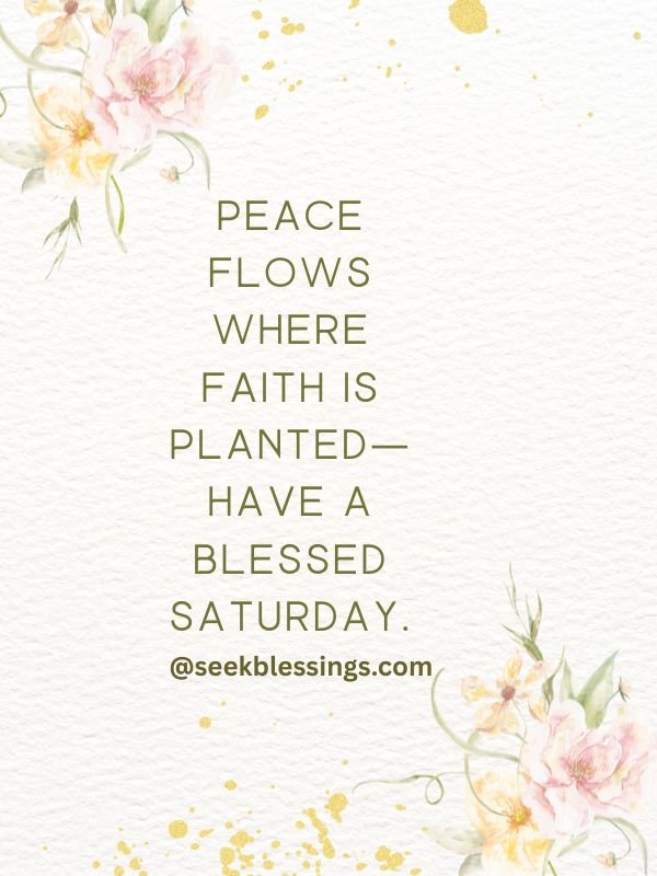 Powerful Saturday Weekend Blessings