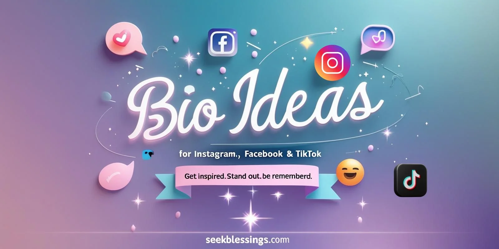 Bio ideas for Instagram, facebook & Tiktok