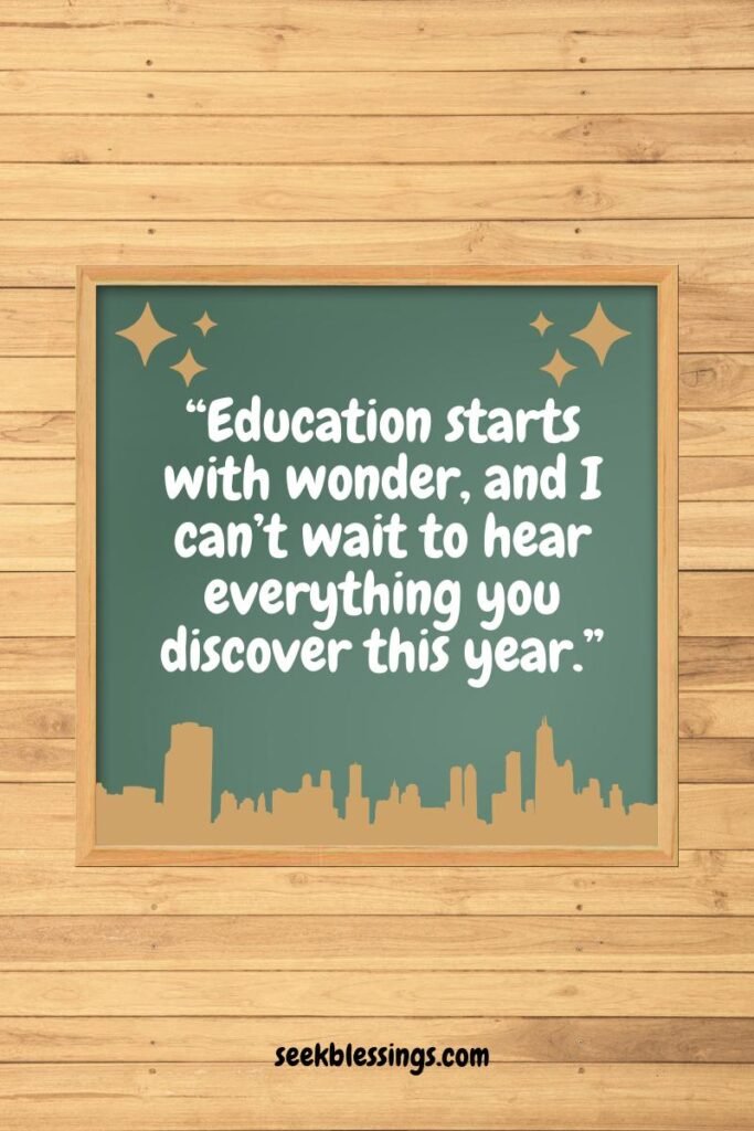First Day of School Quotes for Parents