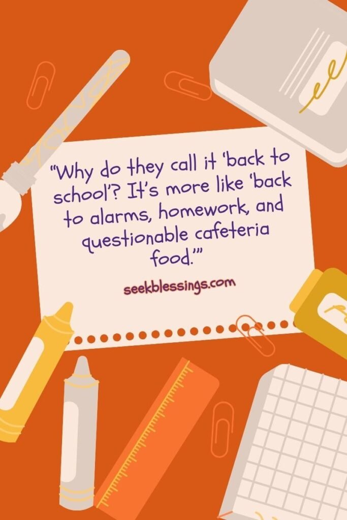 Funny Back to School Quotes