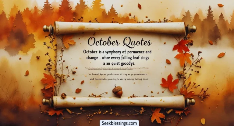 October Quotes