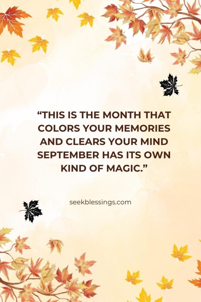September Blessings & prayers