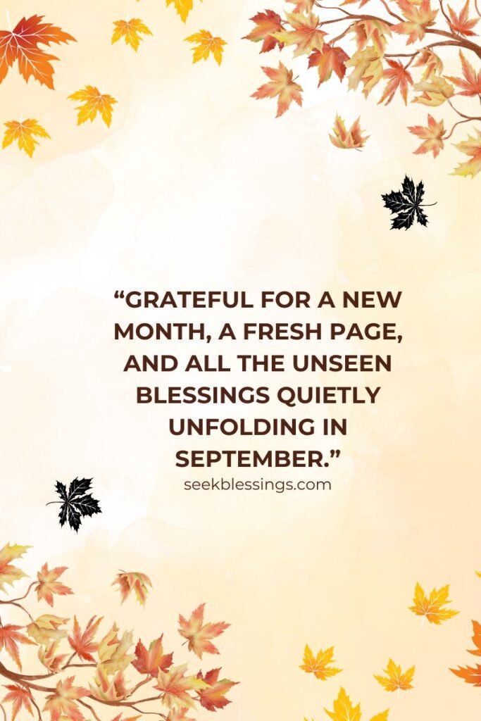 September Blessings & prayers