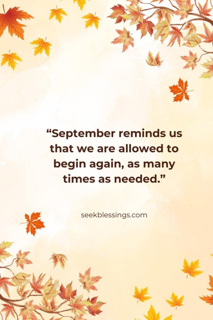 September Quotes for New Beginnings