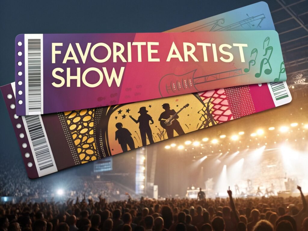 Concert or event tickets